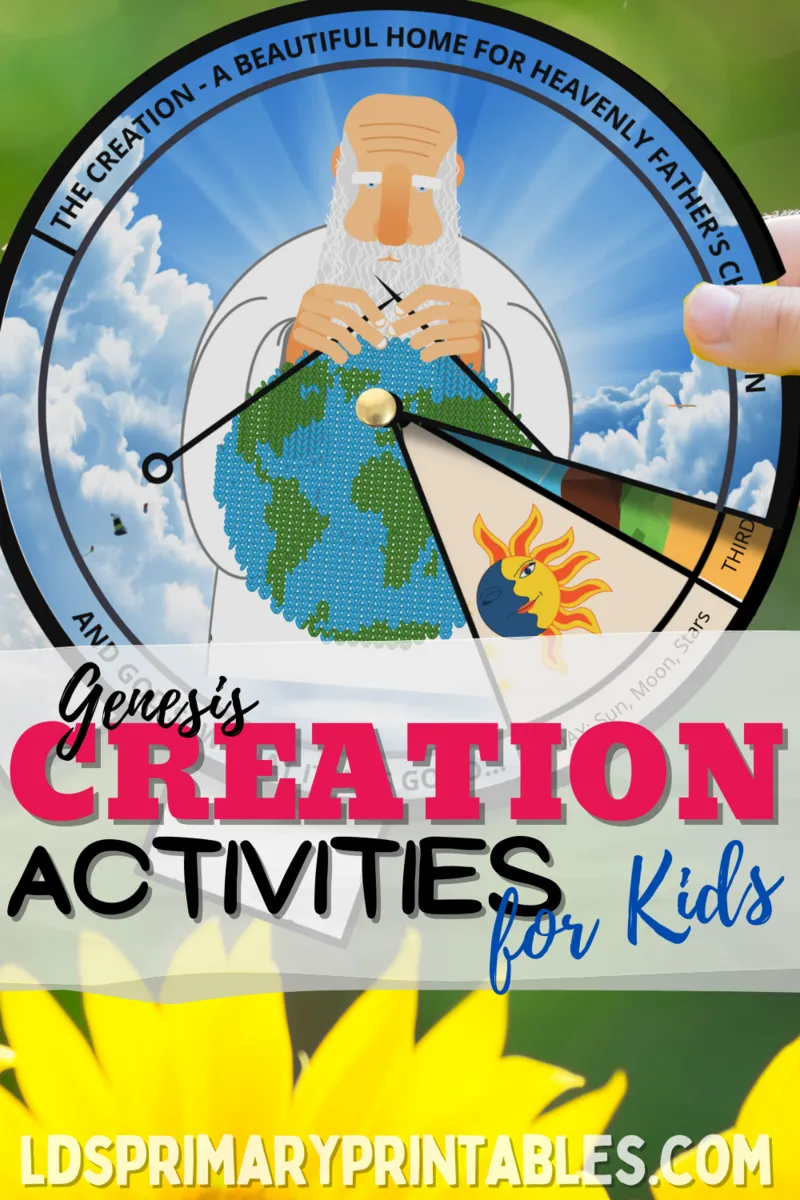 bible story creation of God activities and lesson ideas for kids