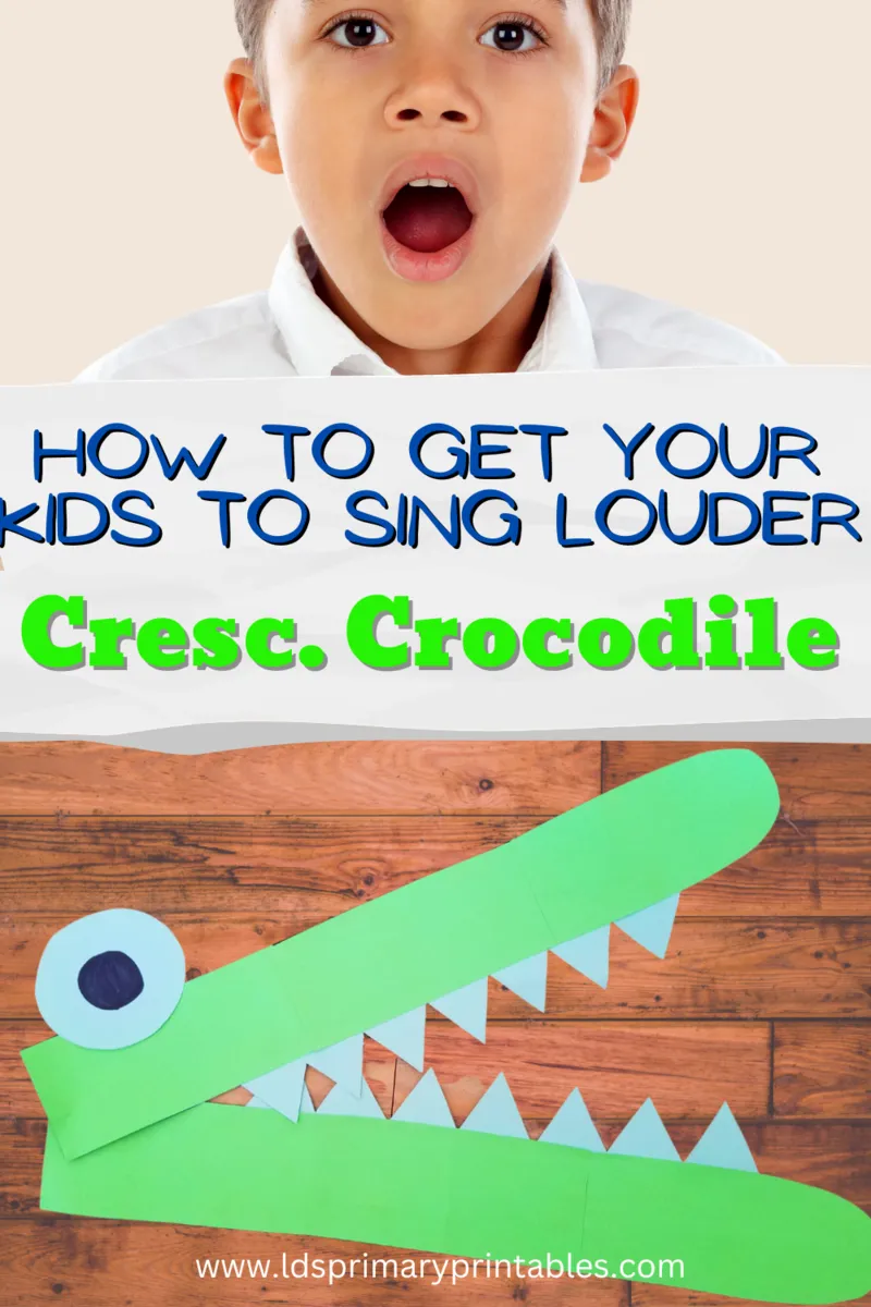 how to get kids to sing louder crescendo crocodile craft
