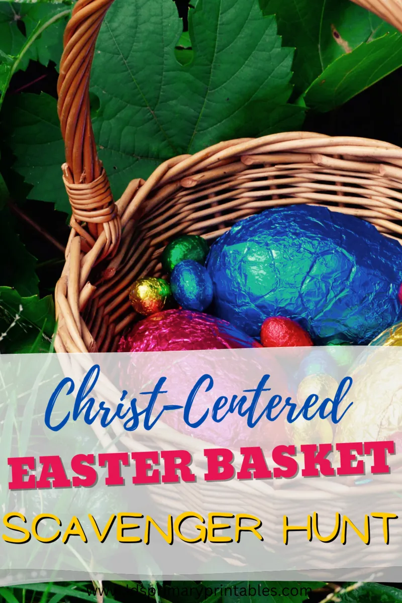 Jesus Resurrection Easter Basket Treasure Scavenger Hunt