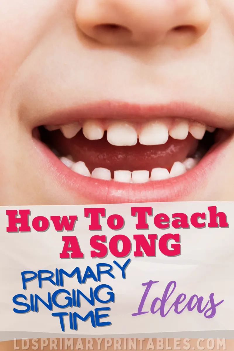 primary singing time ideas how to teach a song