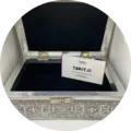 Tarot opberg box Ohm - zilverkleurig