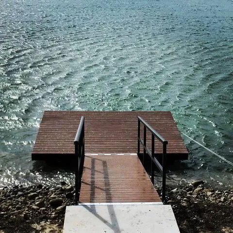 Custom dock railing image