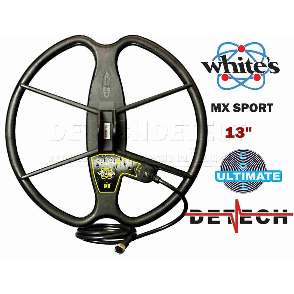 DETECH Search Coil 13″ Ultimate DD for Whites MX Sport and MX7