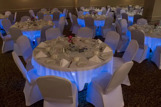 under the table lighting - all in event services