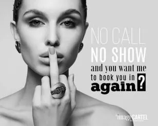 No Call No Show Poster for Nail Technicians