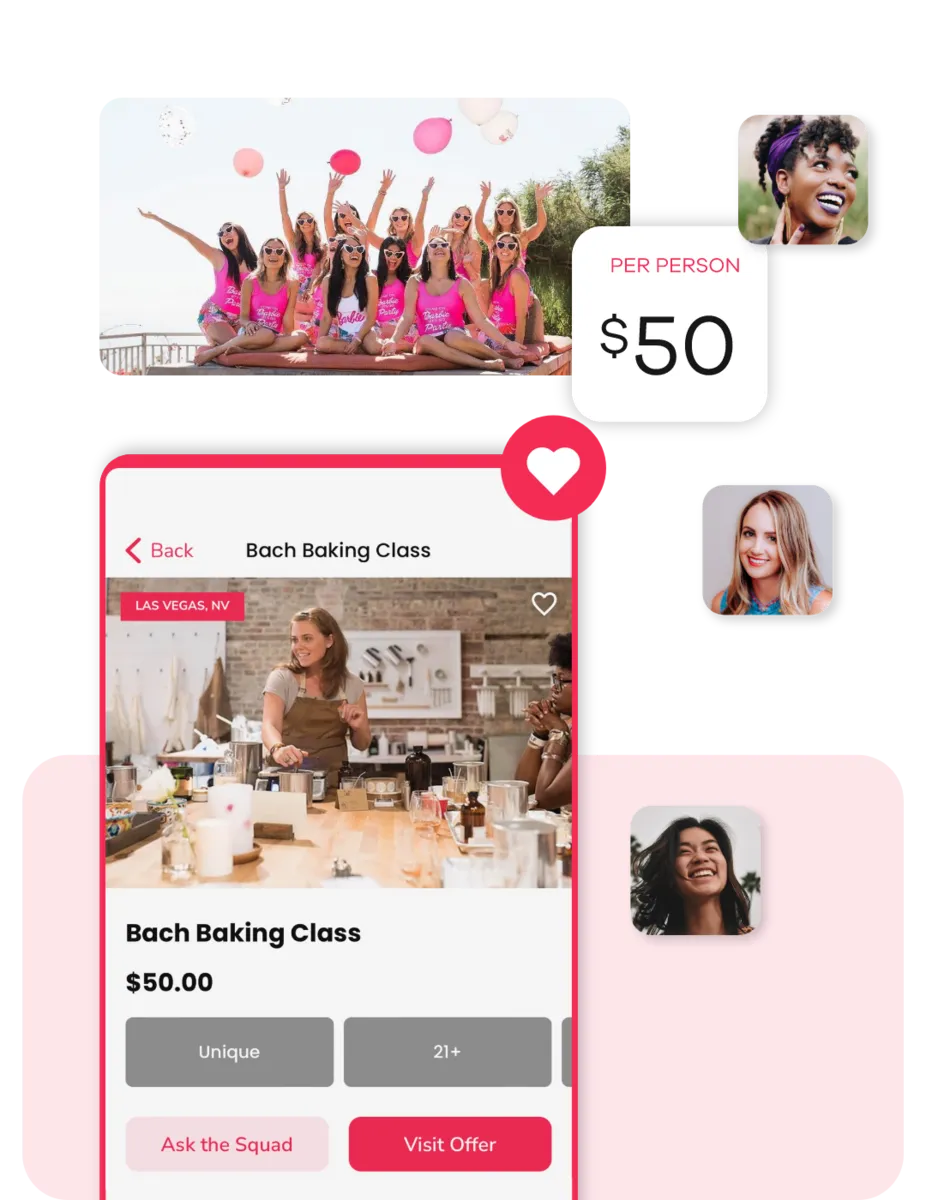 Bachelorette party planning app