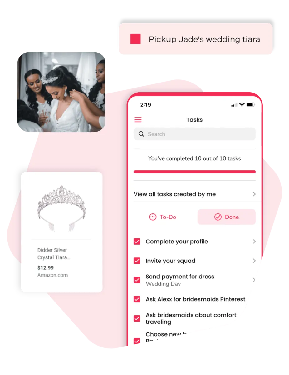 Bachelorette party planning app