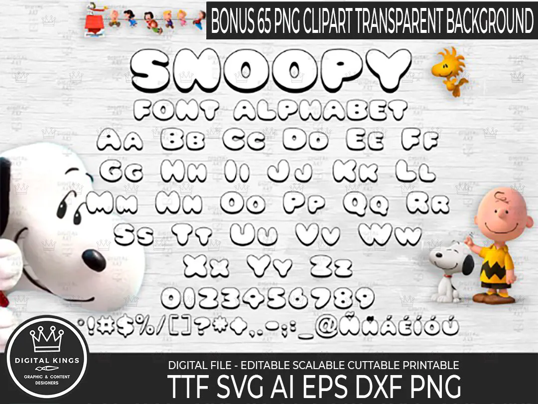 Snoopy Font Svg Snoopy Font Ttf Alphabet Svg Letters Svg Font Svg