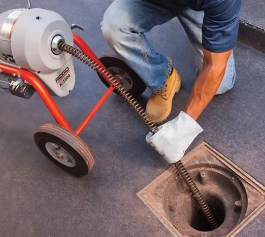 Sewer line drain cleaning