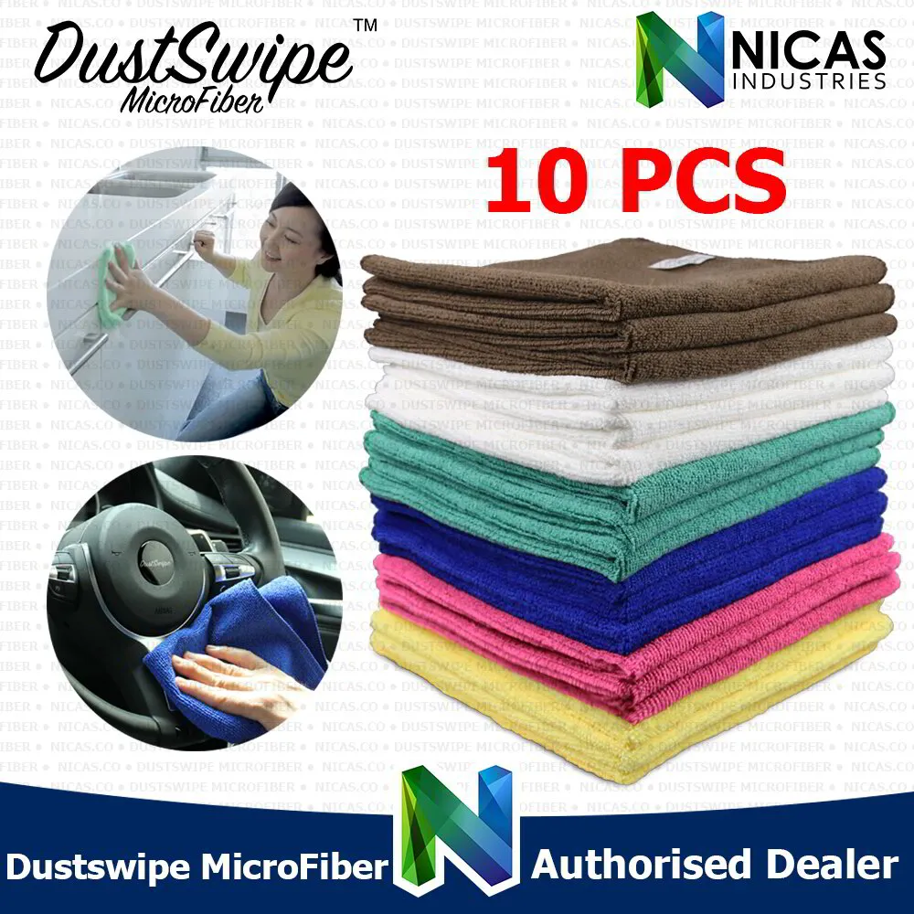 Automotive Microfiber Towel 40cm x 40cm ( 10 Pcs Assorted Colors )