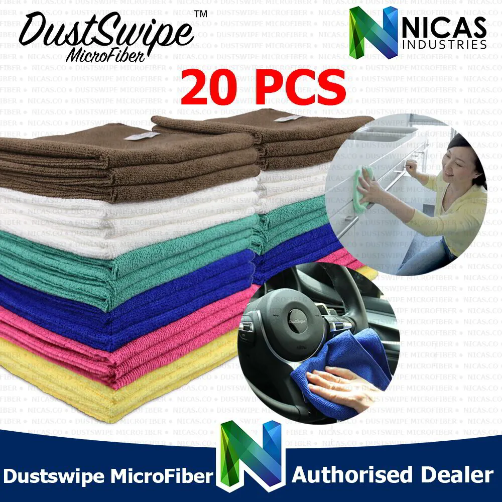 Dustswipe™ Microfiber Bundle 40cm x 40cm ( 20pcs Assorted Colors)