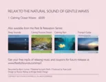 Calming Ocean Waves - Nature Sound Recording - Digital Download