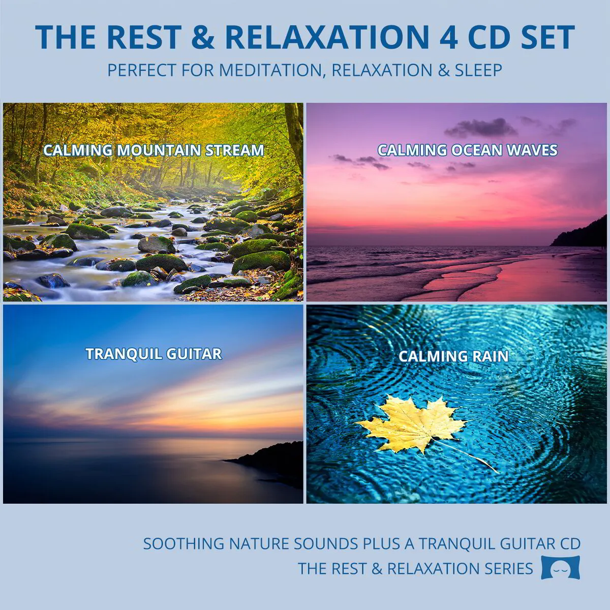 Relaxing Nature Sounds 4 Album Set - For Meditation, Relaxation and Sleep - Recording - Physical CD