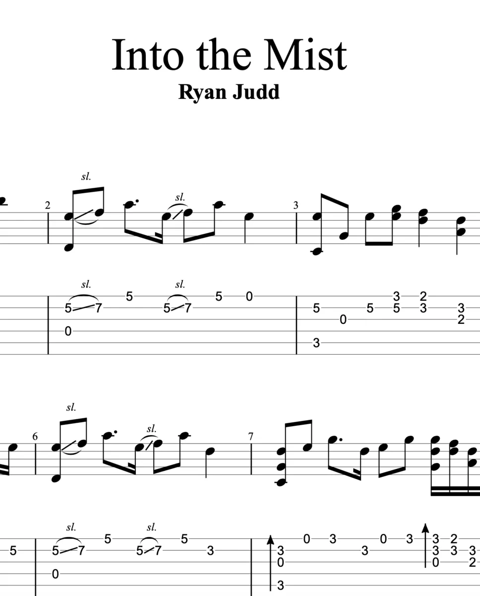 "Into the Mist" Guitar Tab