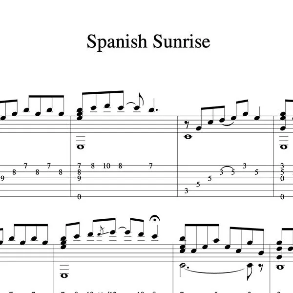 "Spanish Sunrise" Guitar Tab