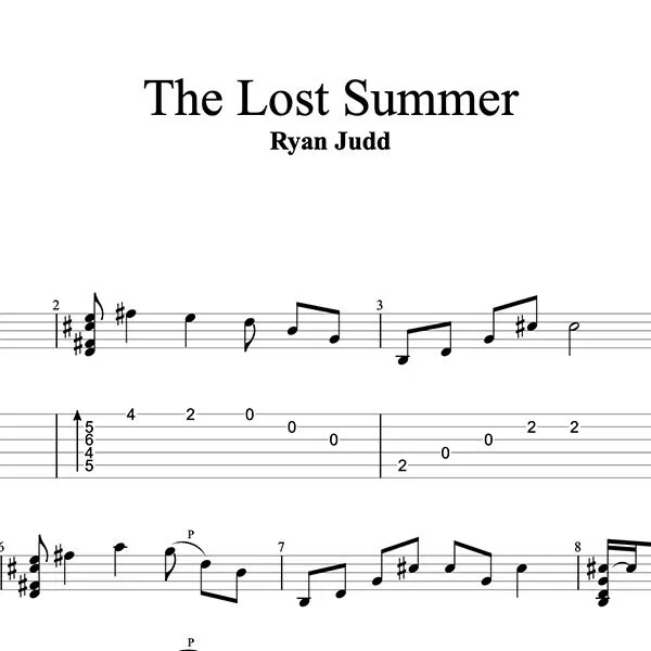 "The Lost Summer" Guitar Tab