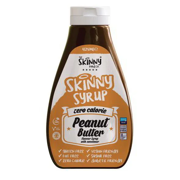Peanut Butter #NotGuilty Zero Calorie Sugar Free Syrup - The Skinny Food Co - 425ml