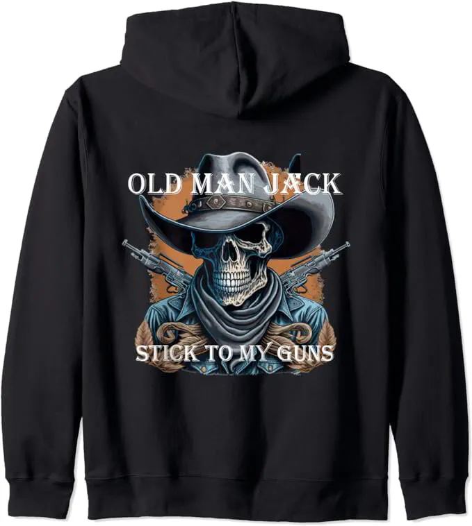 OLD MAN JACK Zip Hoodie - Stick to my guns