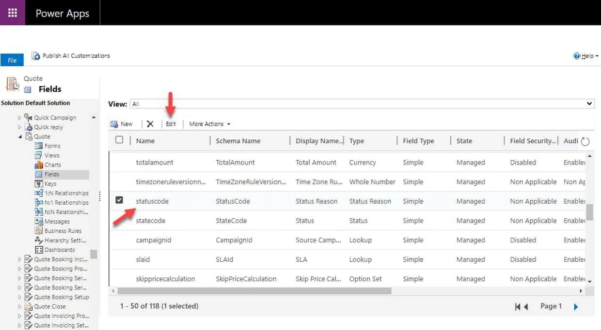 Quote Status Reasons In Microsoft Dynamics 365