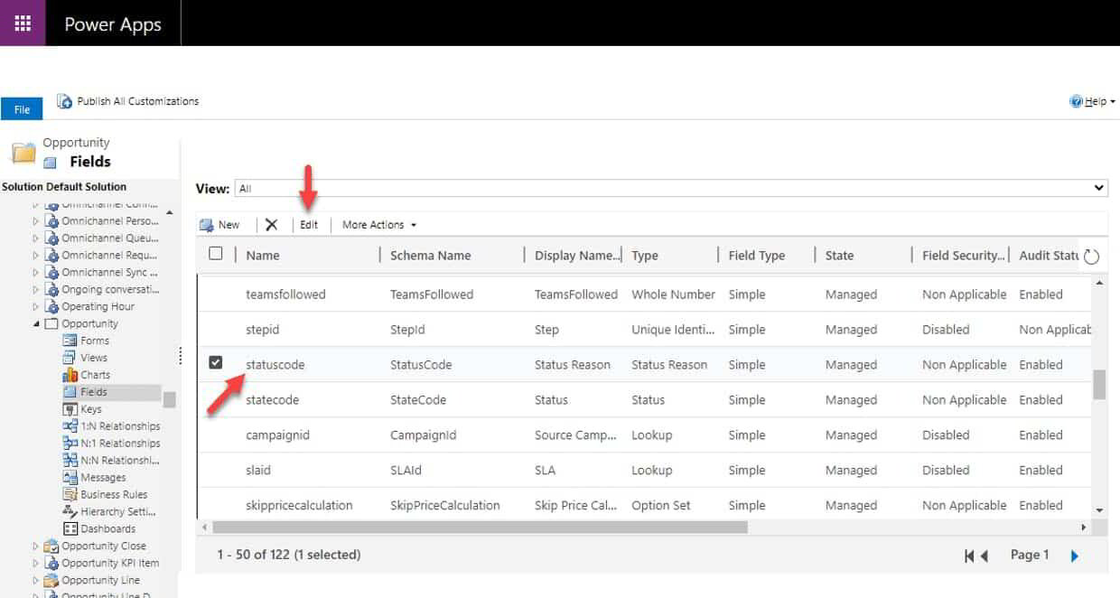 Opportunity Status Reasons In Microsoft Dynamics 365