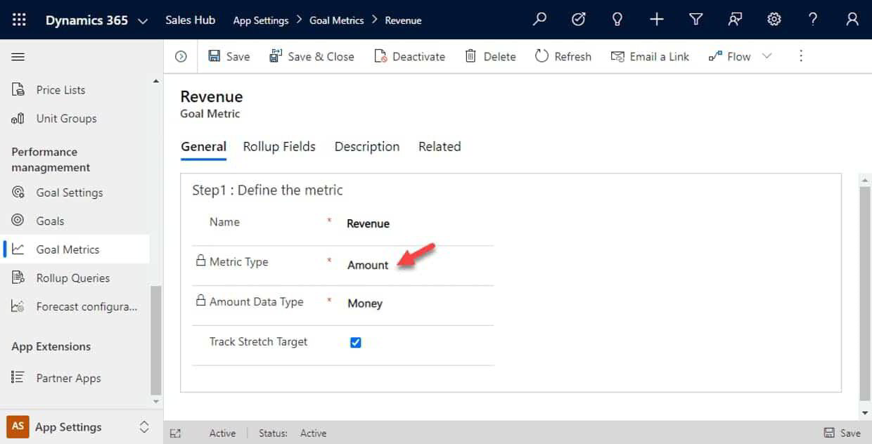 Configure Goal Management Components In Microsoft Dynamics 365