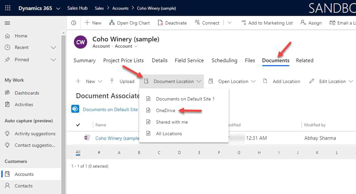 OneDrive for Business Integration With Microsoft Dynamics 365