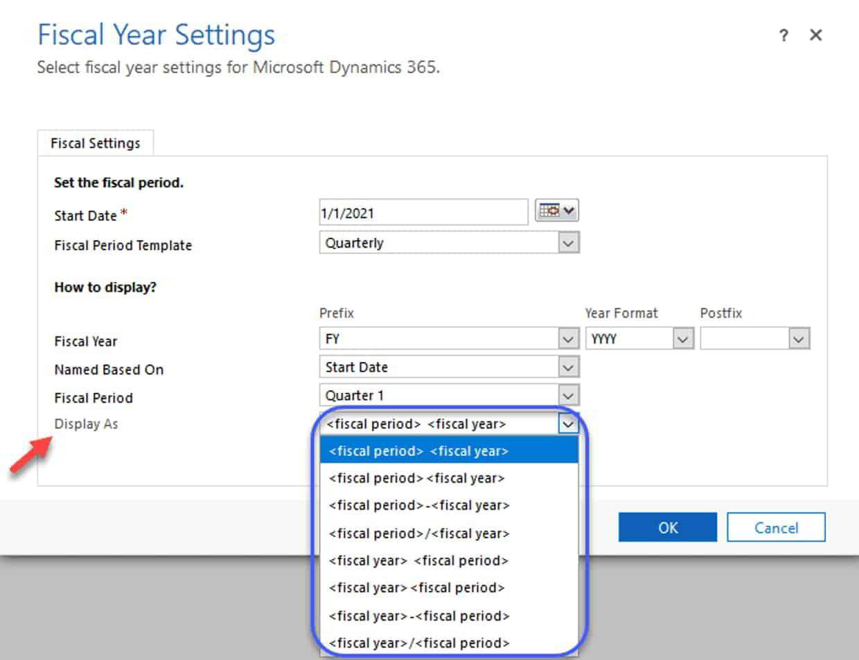 Configure Fiscal Year (Accounting Period) In Microsoft Dynamics 365
