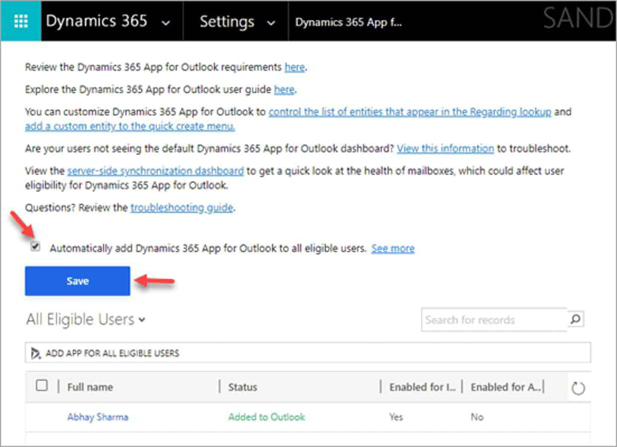Configure Dynamics 365 App For Outlook