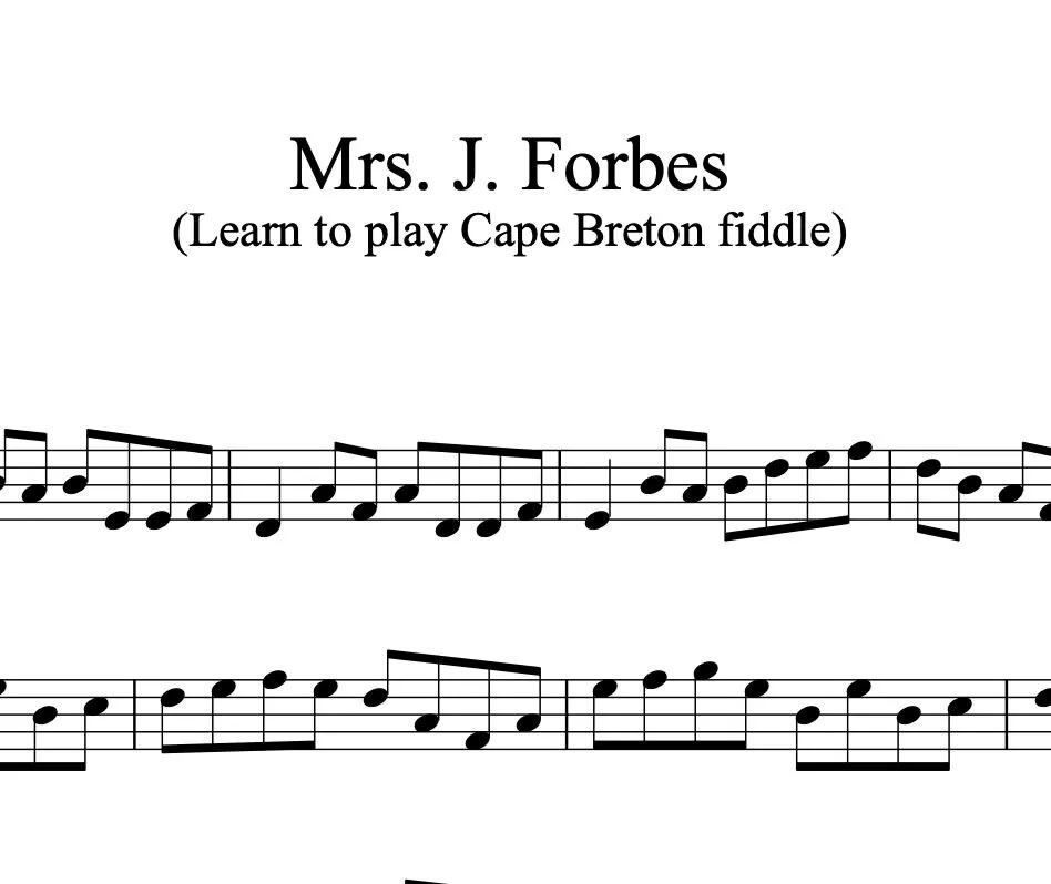 Mrs. J. Forbes - Em Reel