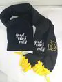 Good Vibes Only Embroidered Scarf Set