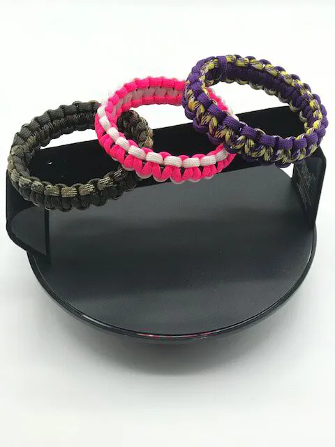 Colorful Paracord Bangles for adults