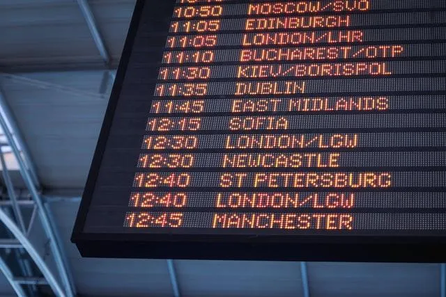 Visual Display of Arrivals and Departures