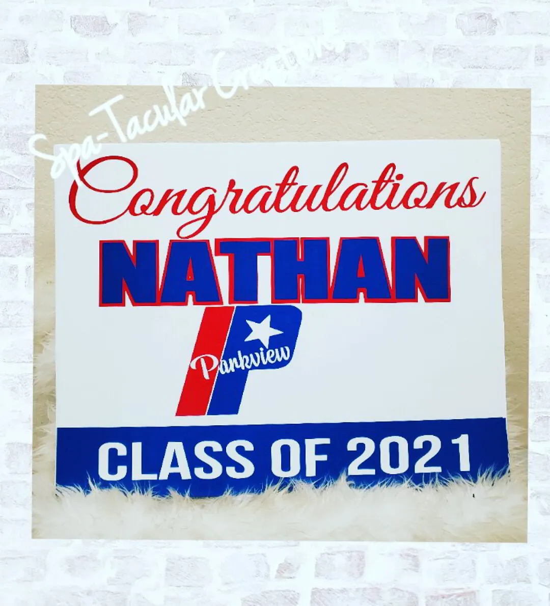 Grad YARD SIGN with Picture 