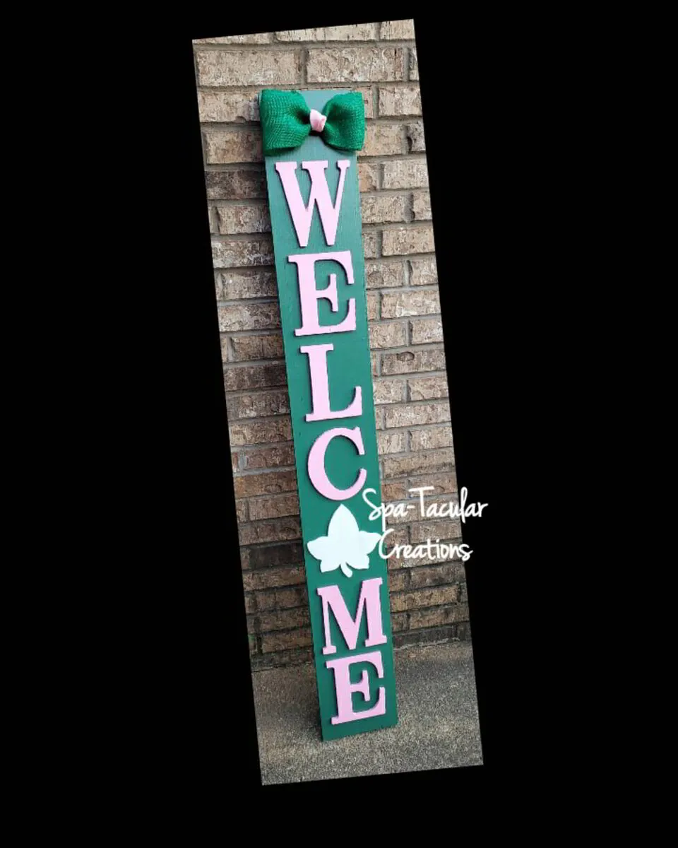 AKA Inspired Welcome Sign (Local Pickup and Delivery Only, For Shipping Email me first BEFORE Ordering)