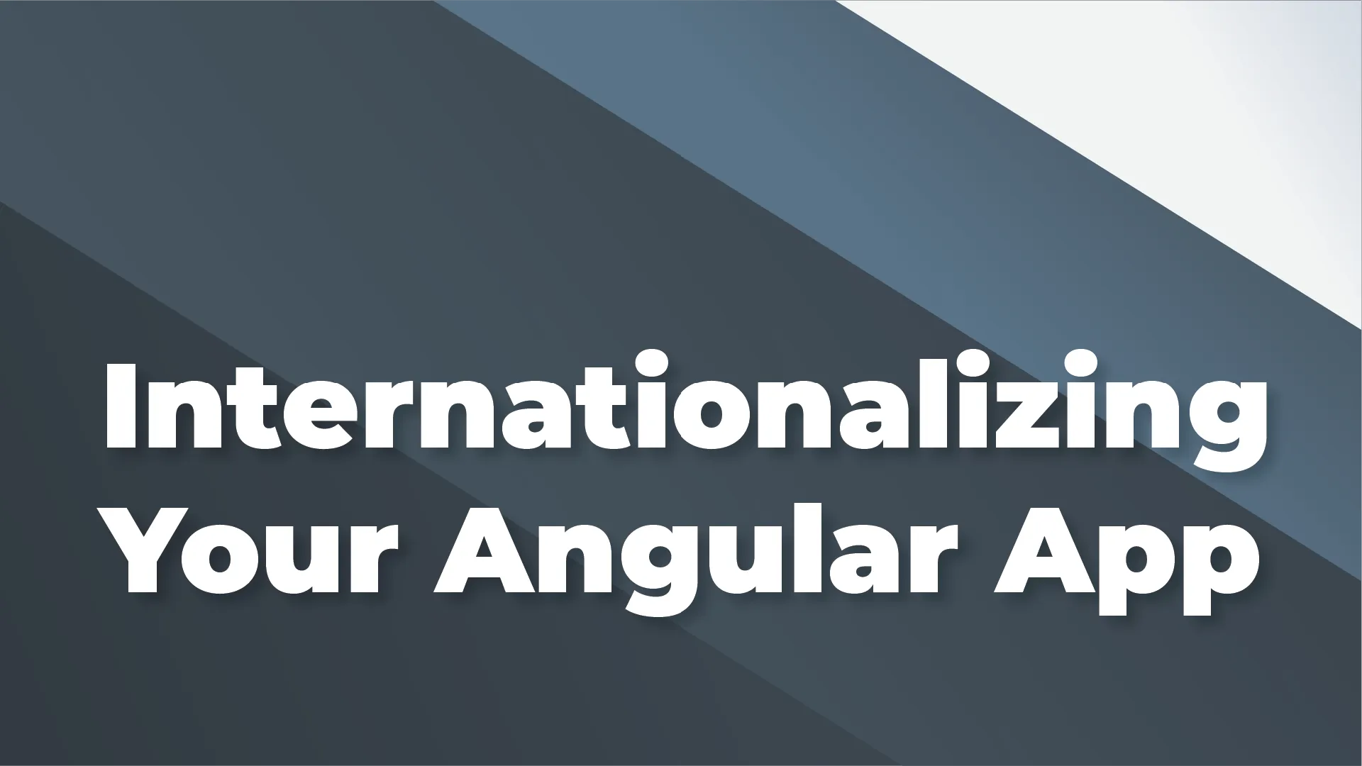 Internationalizing your Angular app