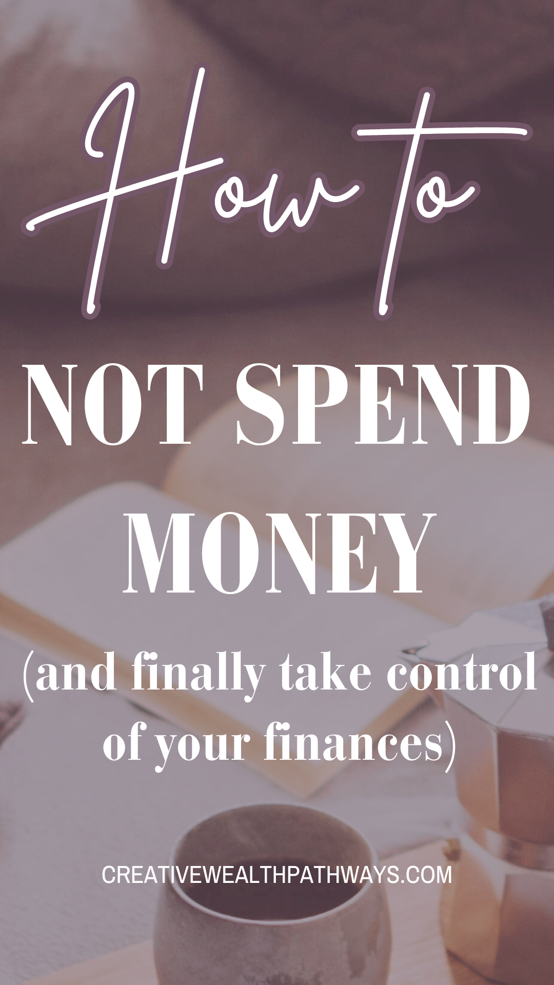 No spend challenge graphic with bold text and simple design encouraging financial discipline and money-saving habits