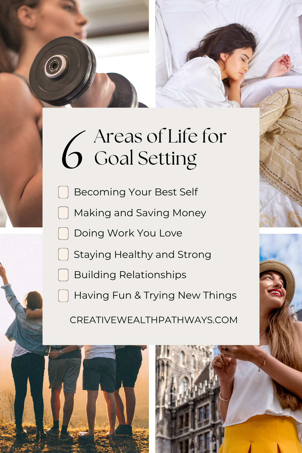Flat lay of a journal, coffee, and laptop on a bright desk with goal-setting notes and motivational quotes, representing inspiration and planning for success.