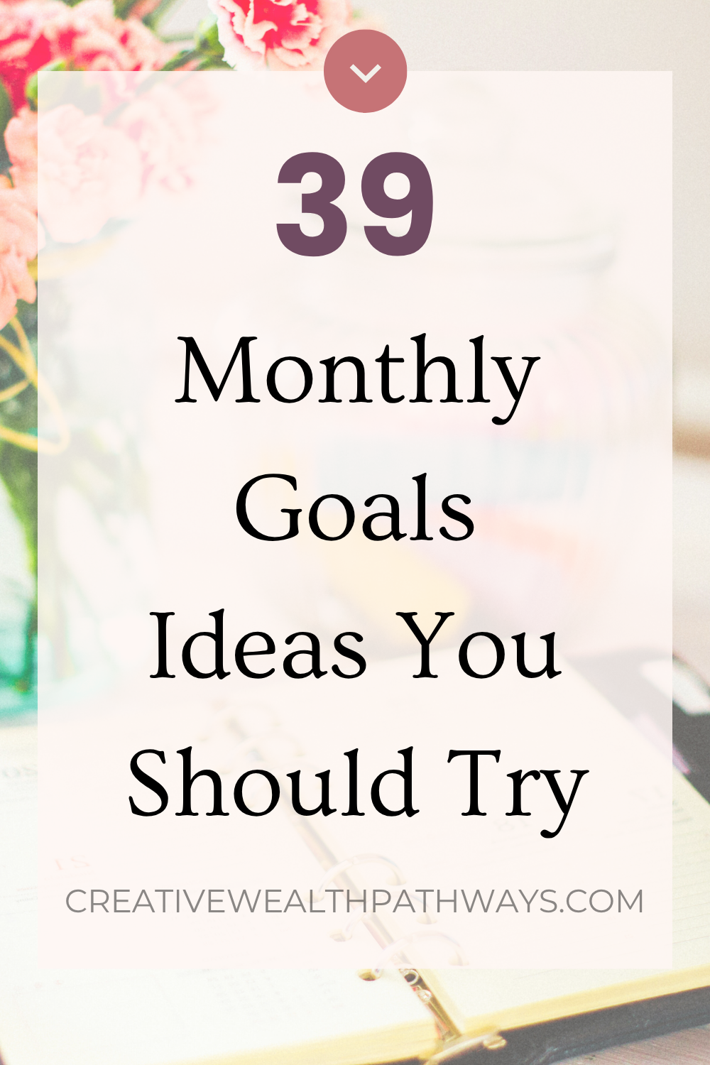 Planner, coffee, and pen on a clean desk with goal-setting checklist and inspiring layout for creating monthly goals.