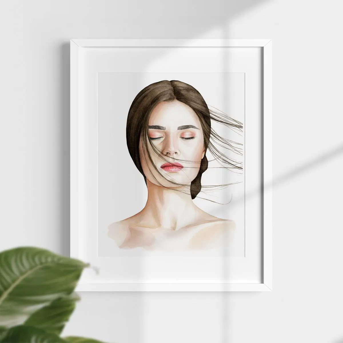 "Breeze" - Giclee print of original watercolor portrait