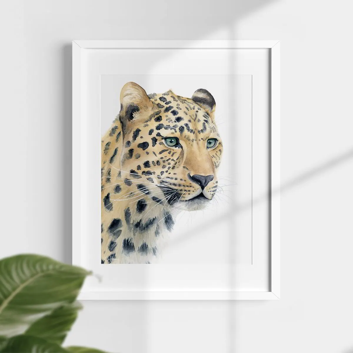 Cheetah - Giclee print of original watercolor portrait