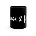 L2P Black Mug