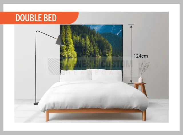 natural artwork 3 daylight lake double bed 124cm