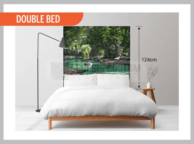 natural artwork 3 double bed 124cm
