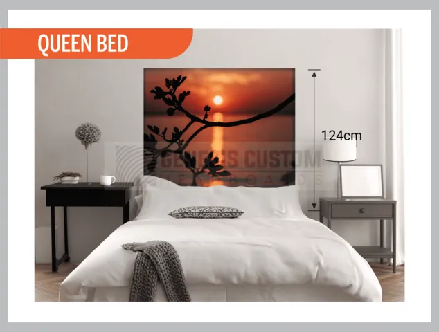 scenic artwork  queen bed 124cm