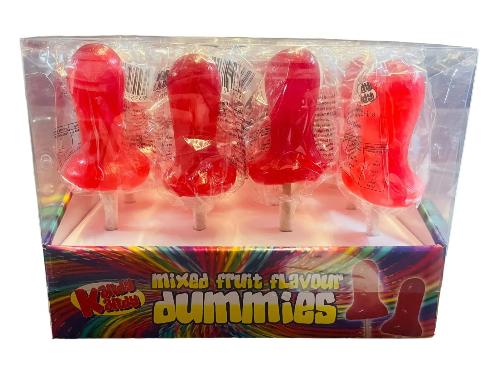 24x 60g Red Dummies Lollies