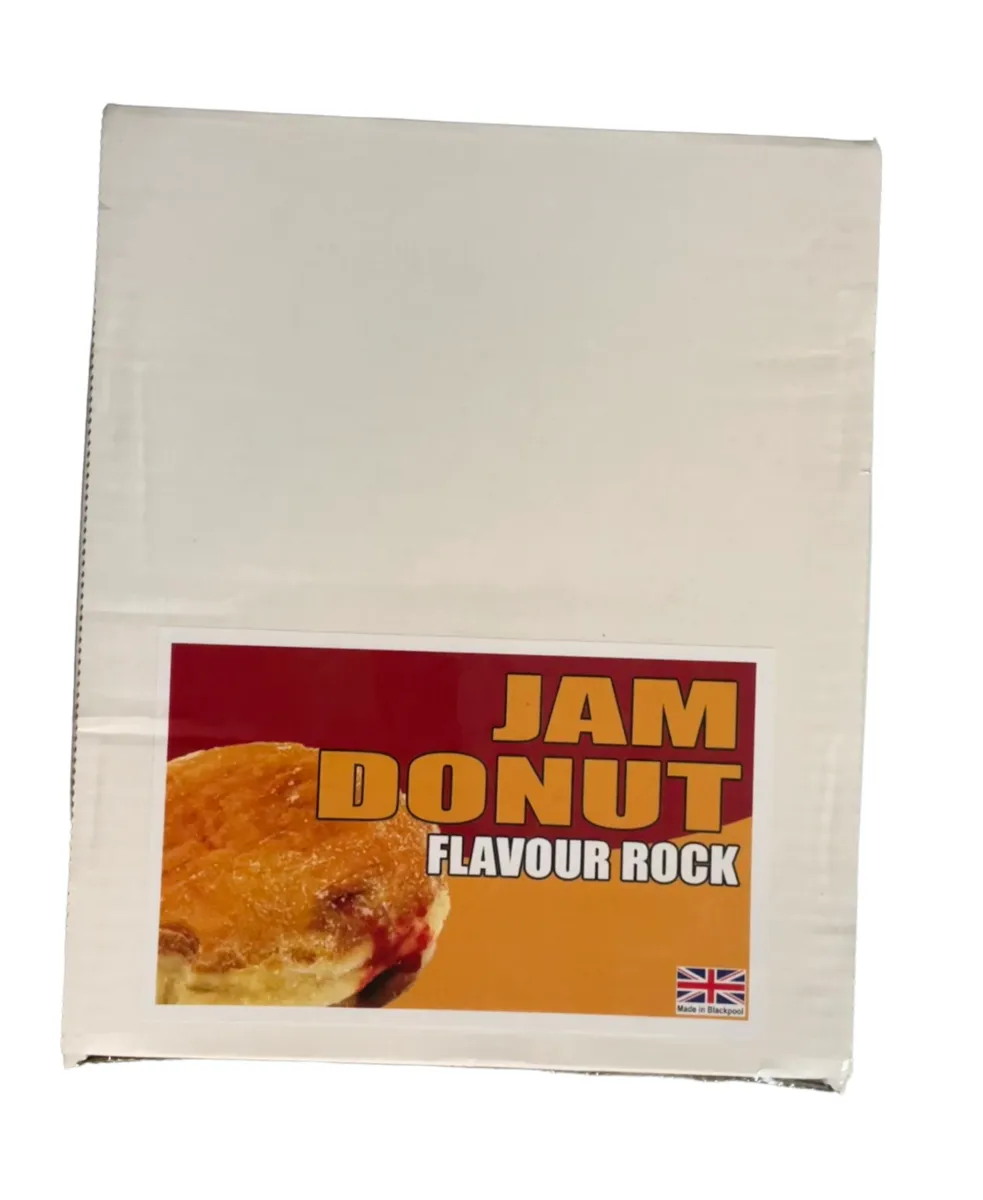  100x Jam Donut Flavoured Rock Sticks