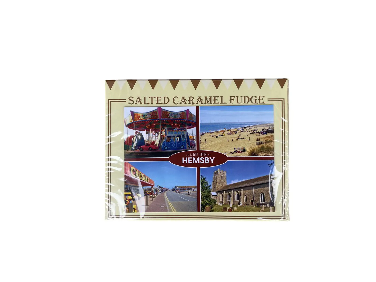 140g Salted  Caramel Fudge Seaside Gift Boxes