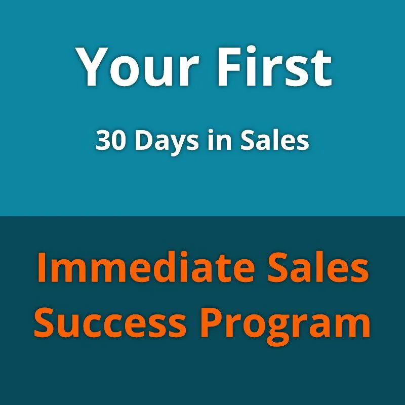 First 30 Days in Sales 