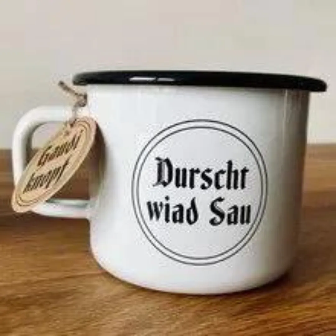 Haferl "Durscht wiad Sau" (0,4L)