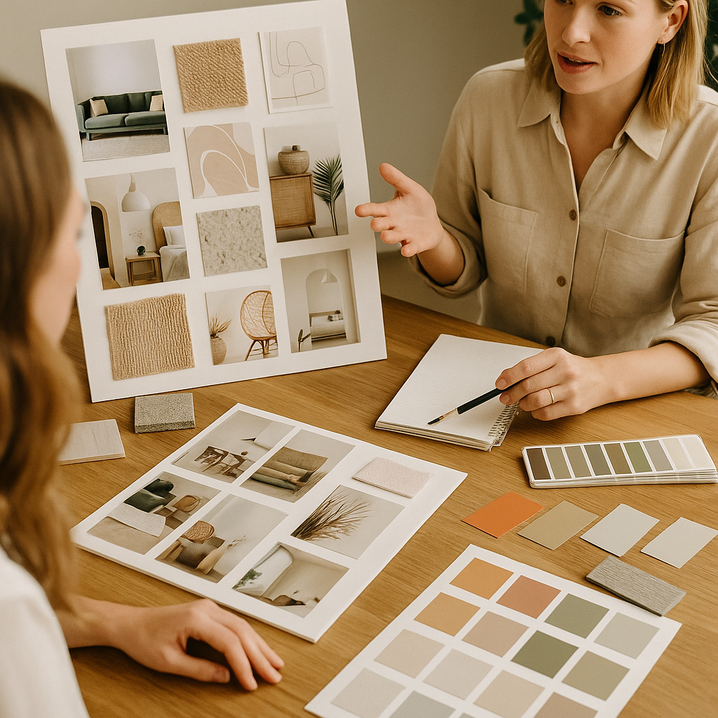Design mood boards and concepts